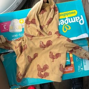 kate Quinn Rooster Baby Hoodie
